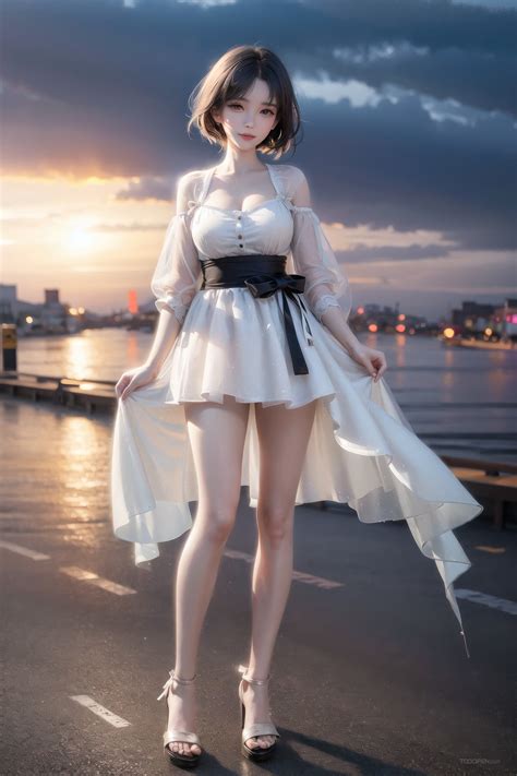 短裙子美女